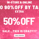 Extra 50% Off Sale Items | Forever 21 | Promo code BYEBYE50
30% Off Regular Price Purchase of $40+ | Forever 21 | Promo code FRESHCLASS
